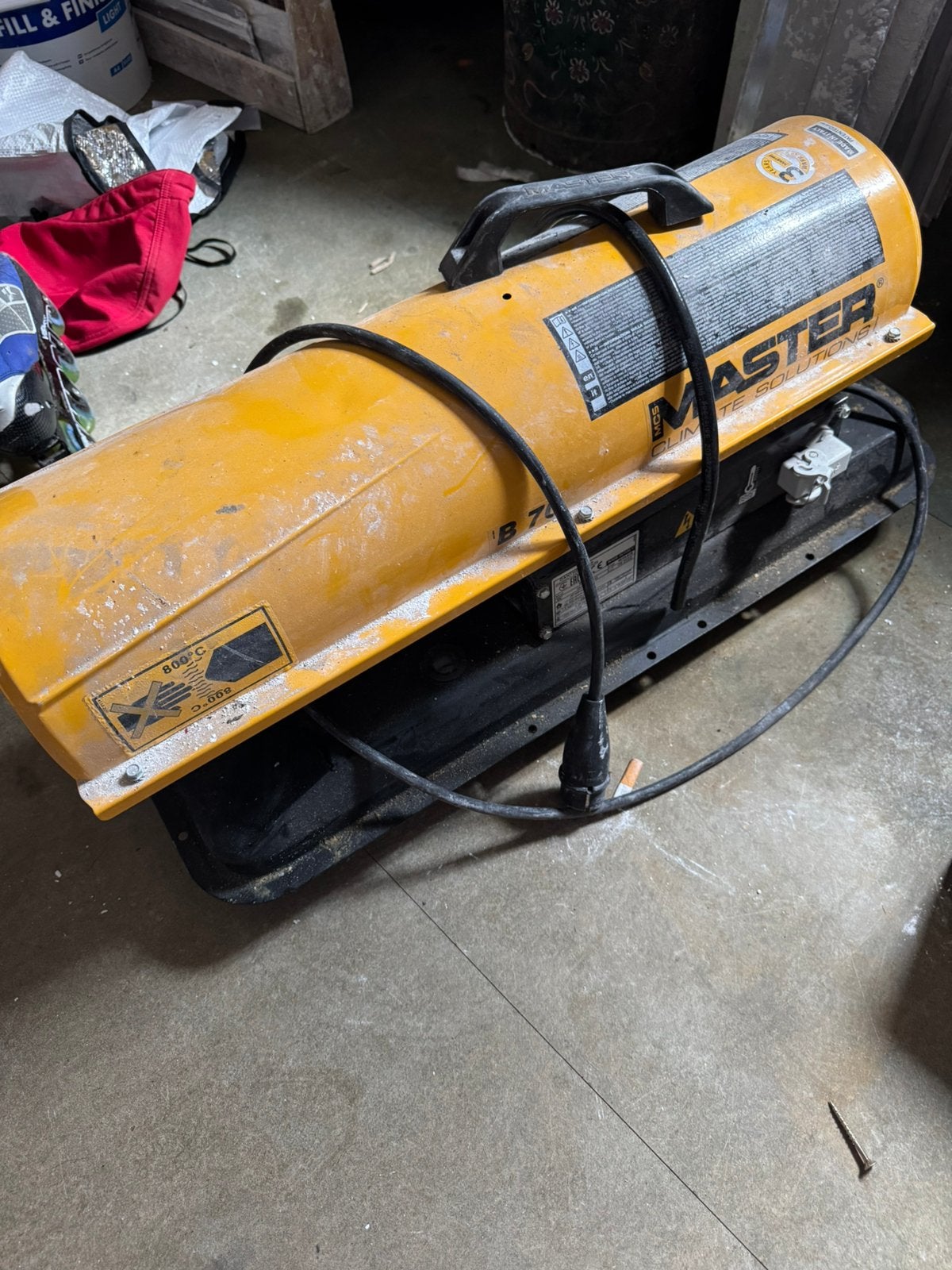 Diesel Heteluchtkanon, Ophalen, 30 tot 80 cm, Kachel, Zo goed als nieuw