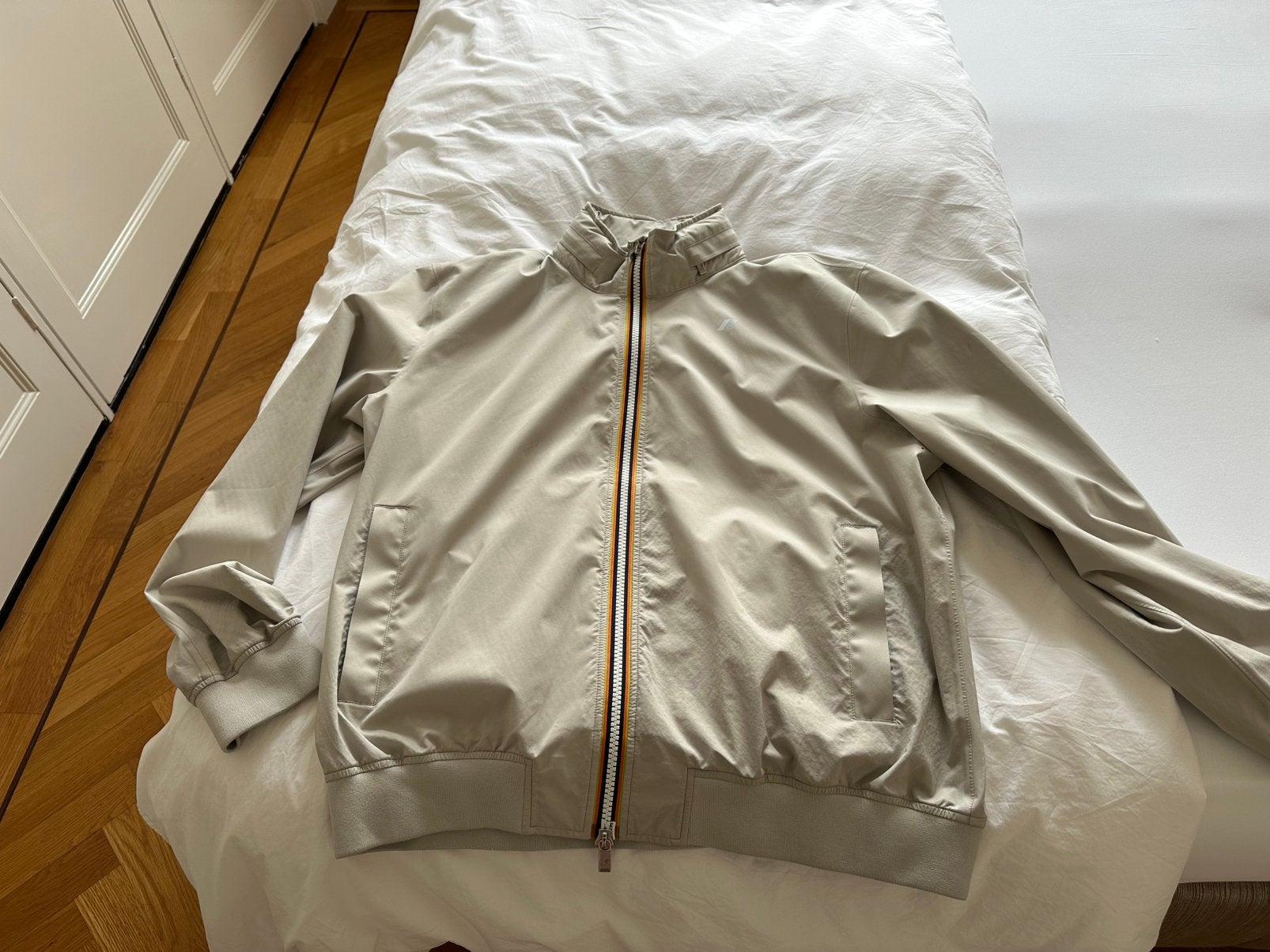 K-Way – Amaury Stretch Short Jacket, Ophalen of Verzenden, Zo goed als nieuw, Maat 56/58 (XL), Beige