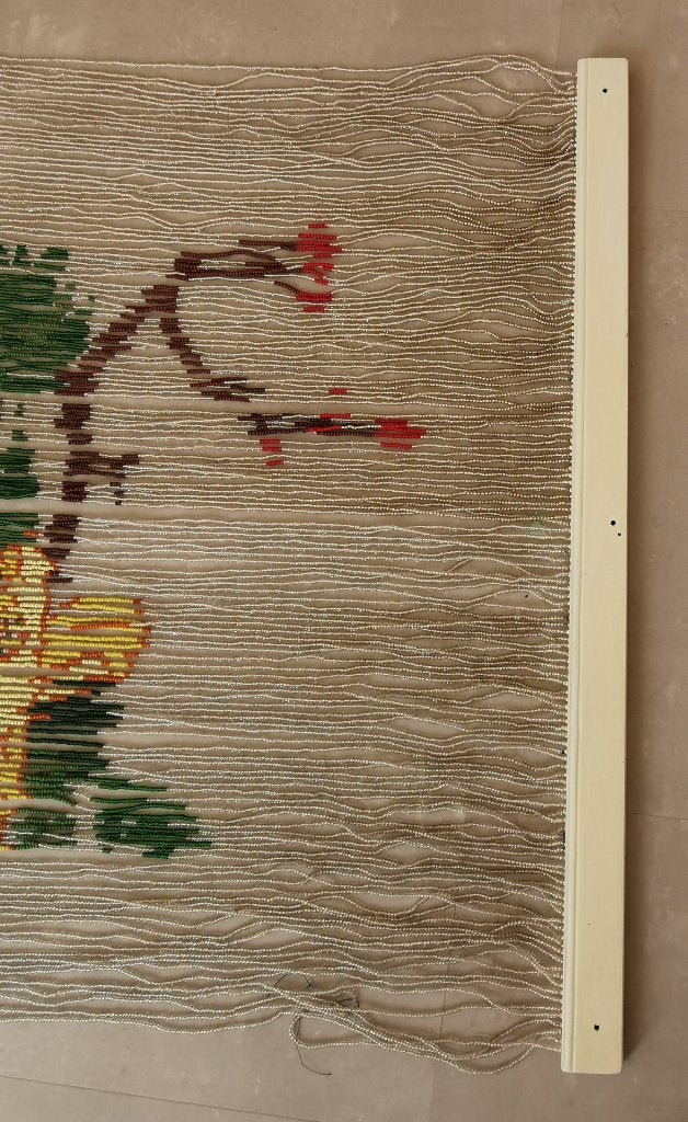 kralen gordijn 190 x 95, Huis en Inrichting, Stoffering | Gordijnen en Lamellen, Ophalen, Zo goed als nieuw, 50 tot 100 cm, 150 tot 200 cm