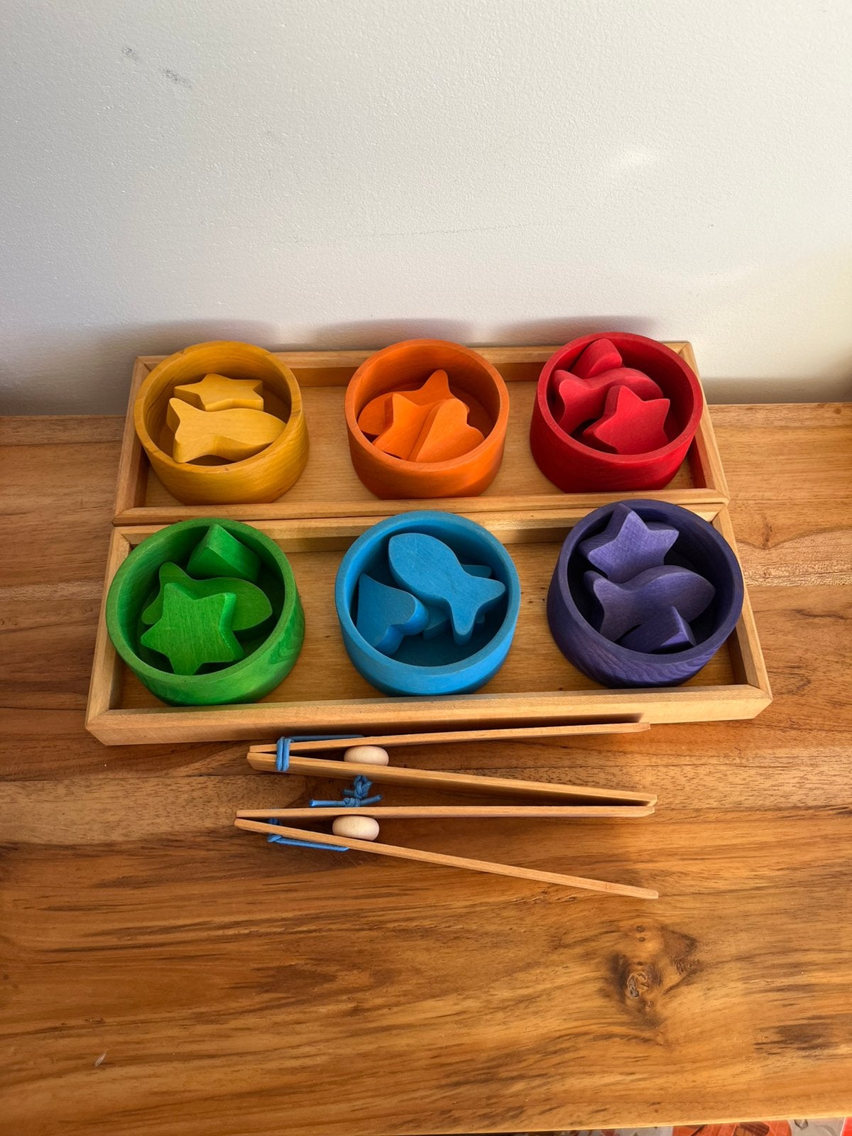 Grimm’s regenboog sorteer spel, Kinderen en Baby's, Speelgoed | Houten speelgoed, Ophalen of Verzenden, Zo goed als nieuw, Overige typen