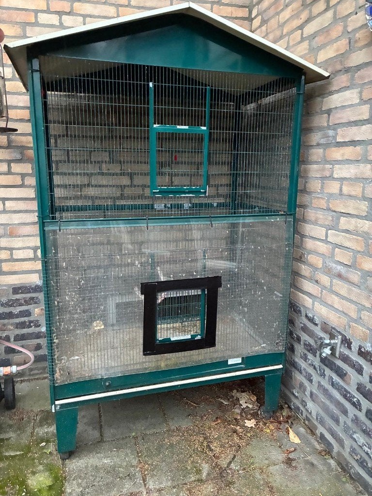 Buiten vogelkooi, Dieren en Toebehoren, Ophalen, Gebruikt, Metaal, Vogelkooi