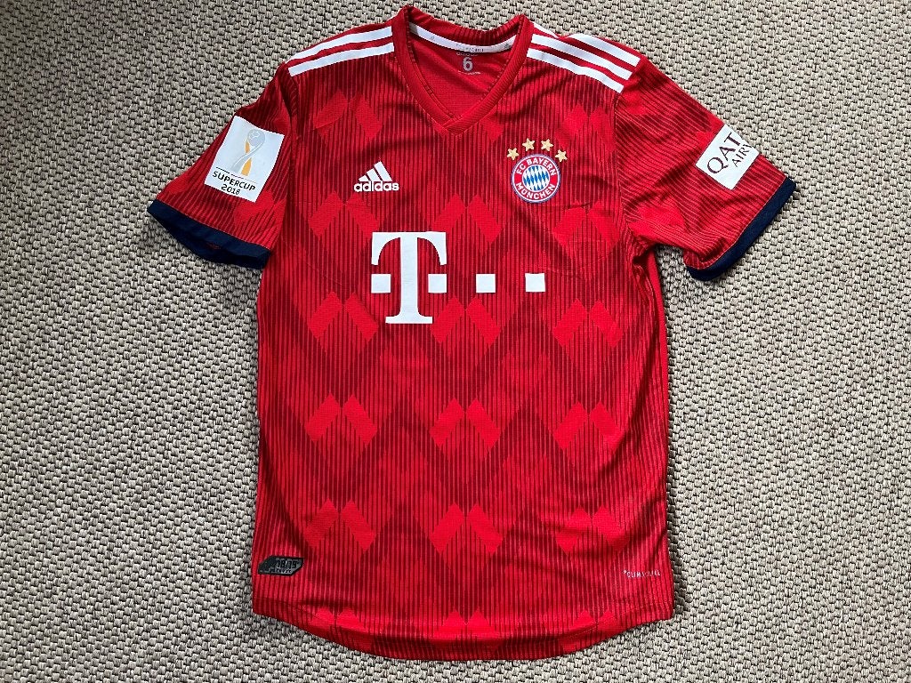 Matchworn Bayern Munchen shirt Alaba Supercup 2018, Maat XL, Ophalen of Verzenden, Zo goed als nieuw, Shirt
