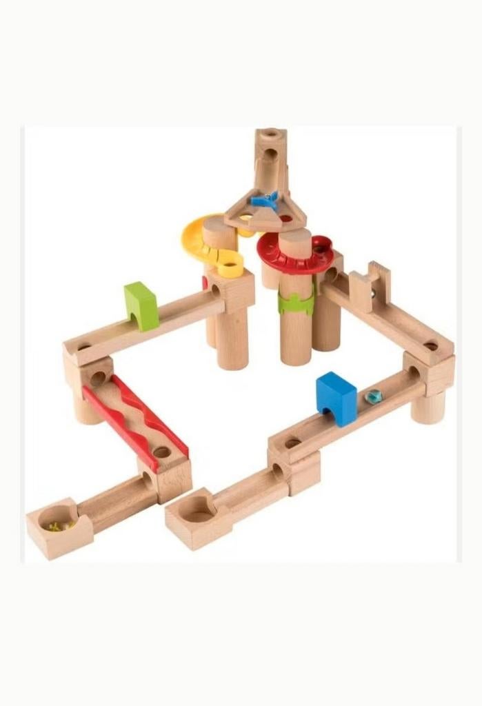 Houten Knikkerbaan Cascade - Compleet met handleiding, Ophalen of Verzenden, Zo goed als nieuw, Jongen of Meisje