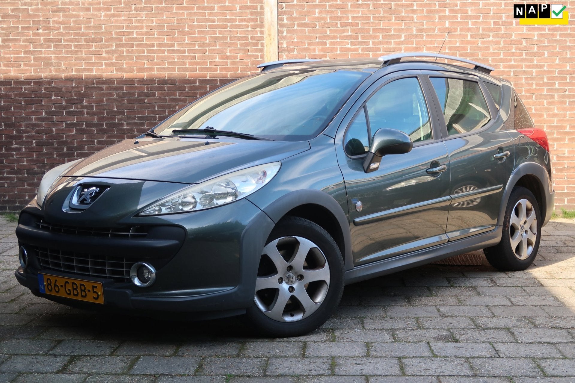 Peugeot 207 SW Outdoor 1.6 VTi XS *Zo meenmeenprijs, Auto's, Stof, Gebruikt, Zwart, 1110 kg