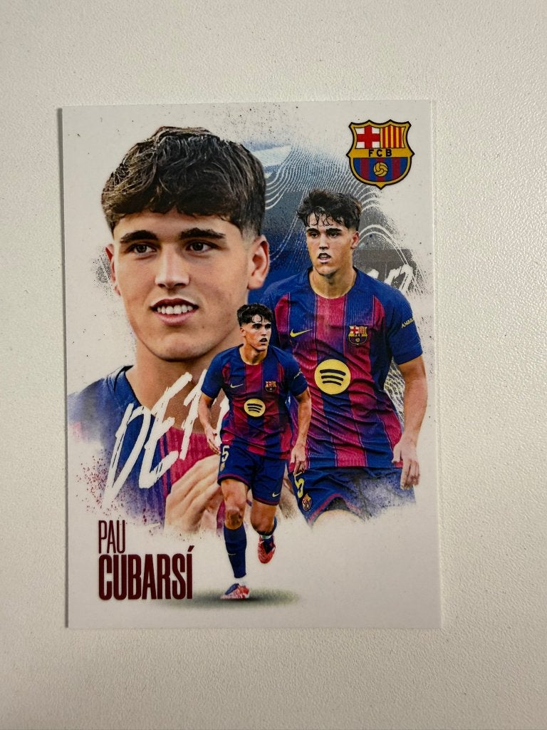 Pau Cubarsi /29 Futera FX Barcelona 2026, Ophalen of Verzenden, Nieuw, Buitenlandse clubs, Poster, Plaatje of Sticker