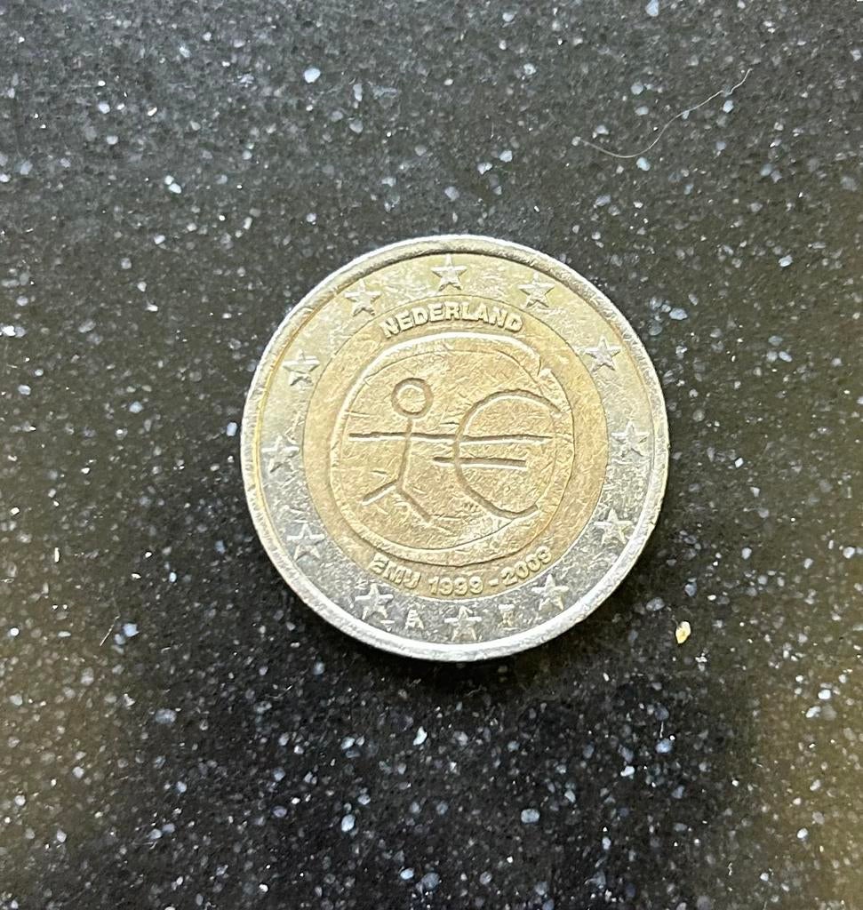 2 Euro munt Nederland EMU 1999-2009, Ophalen of Verzenden, Koningin Beatrix, Euro's, Losse munt