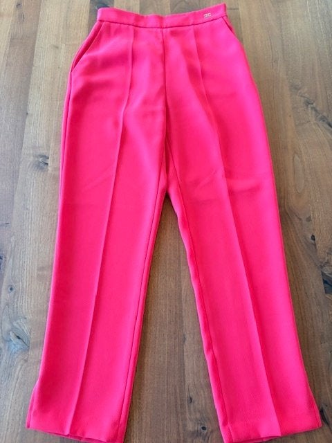 Mooie fuchsiaroze broek van Elisabetta Franchi, Kleding | Dames, Elisabetta Franchi, Ophalen of Verzenden, Zo goed als nieuw, Roze