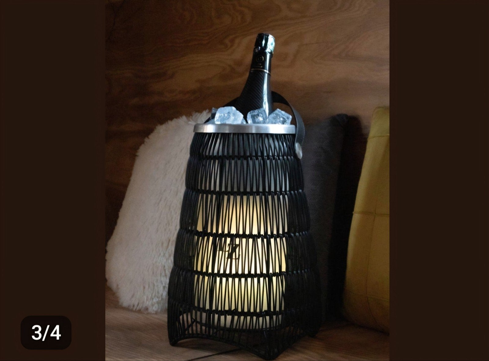 NIEUWE Le Zen LED  lamp IJsemmer Bluetooth Speaker zwart, Ophalen, Draadloos, Overige merken, Kunststof