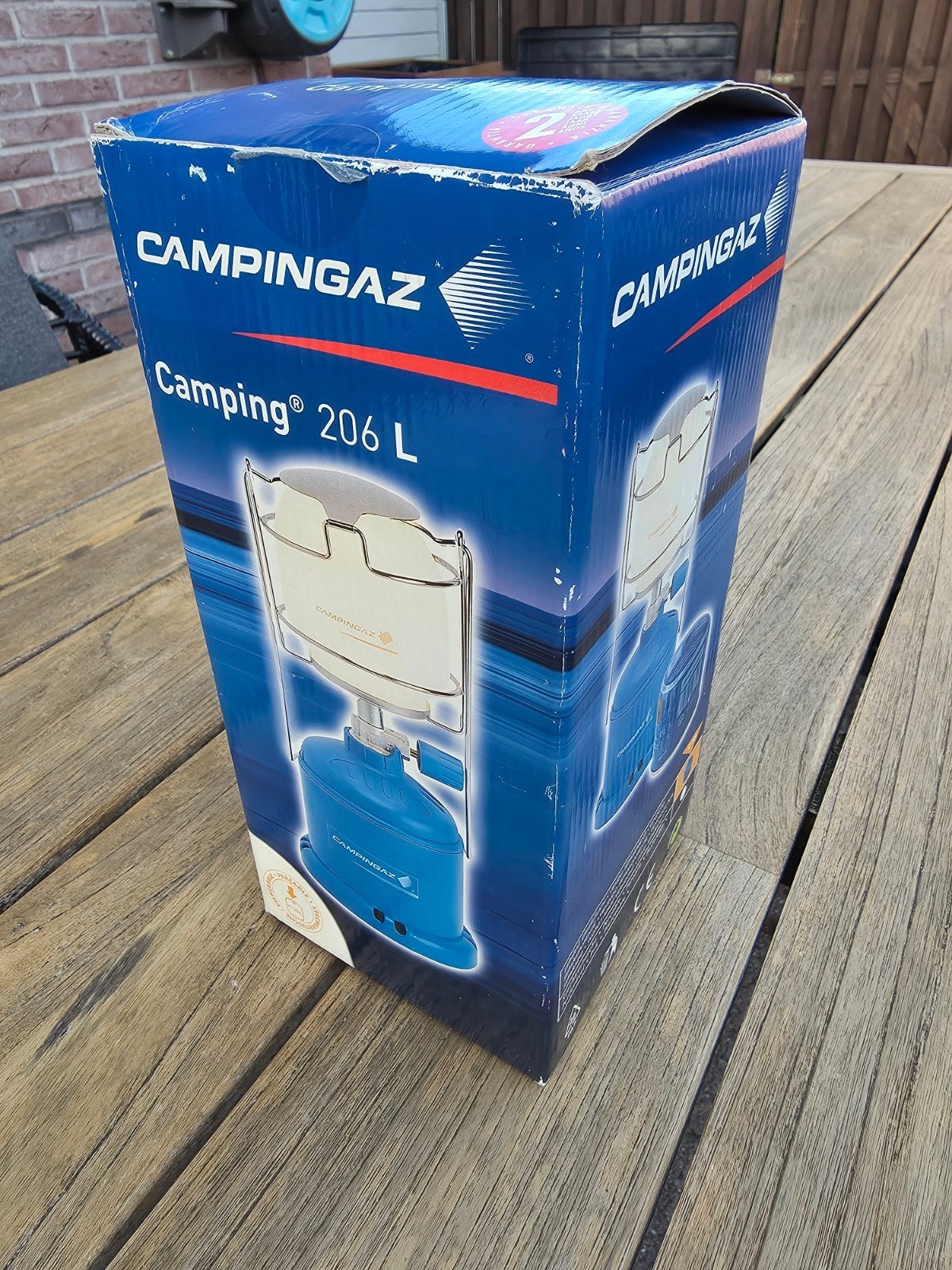 Campingaz 206L gaslamp met 5 extra gloeikousjes, Ophalen