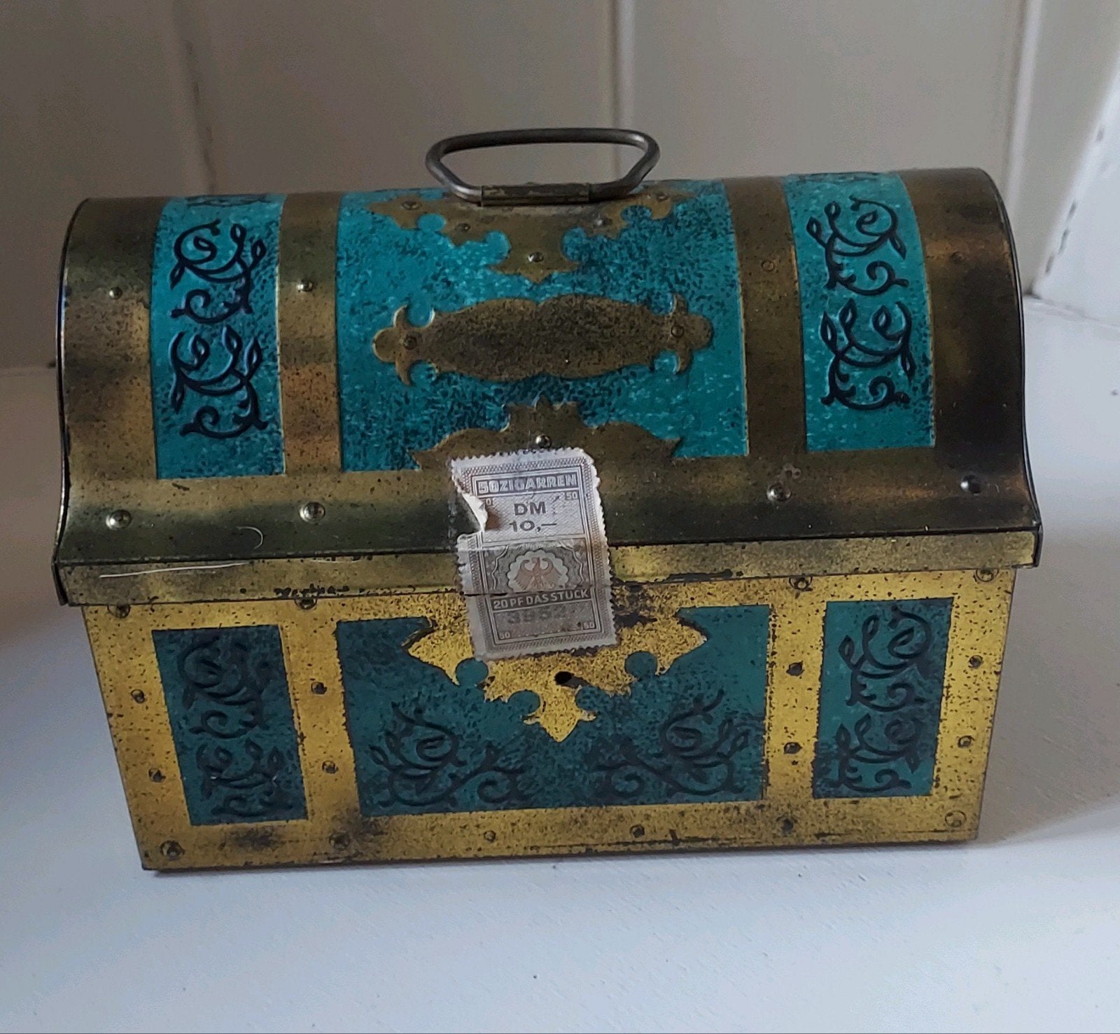 Rössli Tradition Sigarenblik (Jaren 60) – Schatkist, Ophalen of Verzenden, Gebruikt, Overige