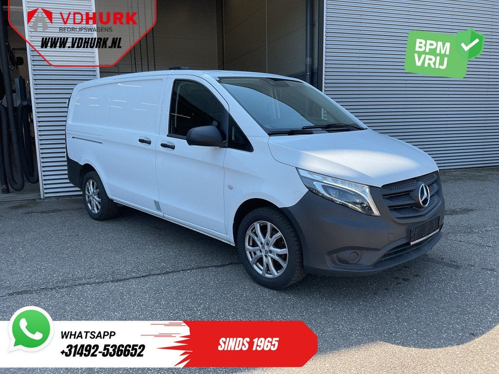 Mercedes-Benz Vito 114 CDI L2 2x Schuifdeur/ LED/ Carplay/ C, Auto's, Gebruikt, 4 cilinders, Wit, Bedrijf