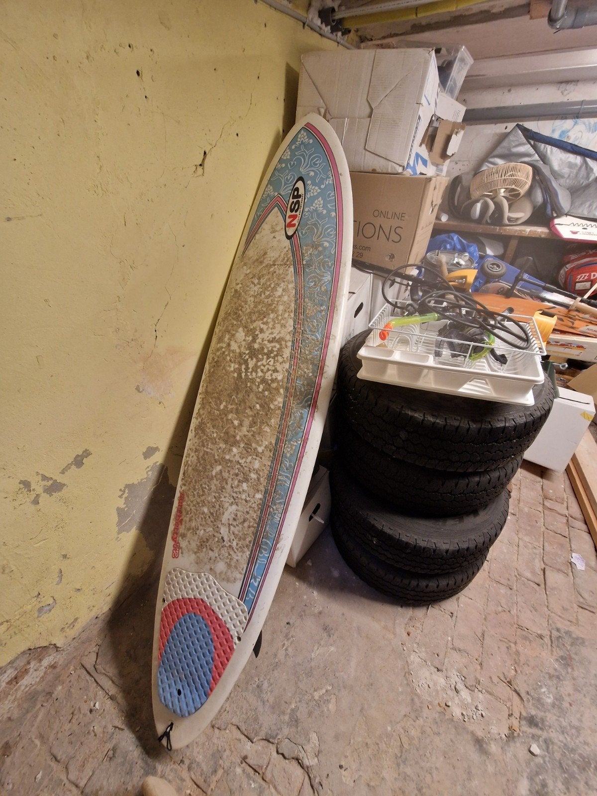 NSP Surfbetty 7'2" - Ideaal voor beginners en doorgroeiers, Watersport en Boten, Golfsurfen, Ophalen, Gebruikt, Overige typen