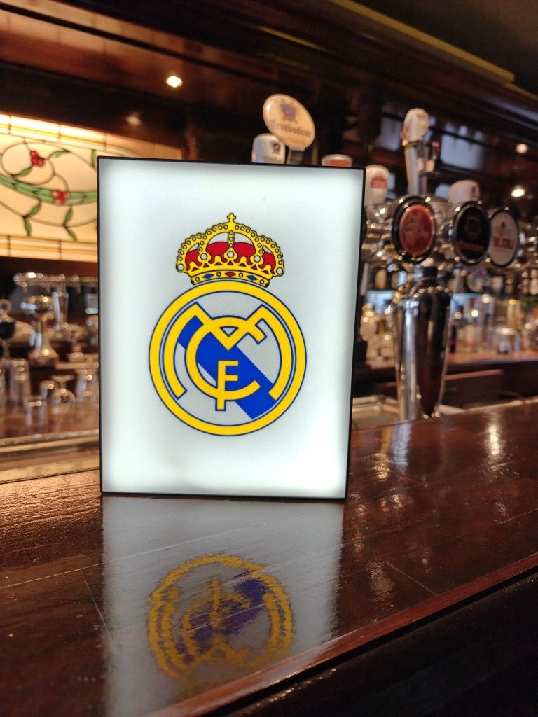lightbox/lichtbak Real Madrid, ., Lichtbak of (neon) lamp, Nieuw, Ophalen of Verzenden