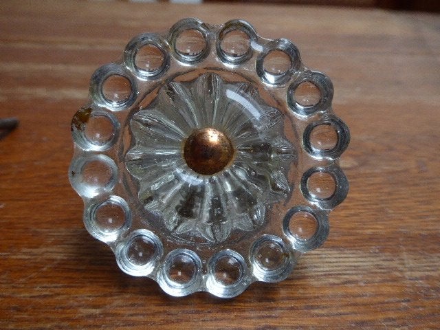2 art deco persglazen knoppen, Antiek en Kunst, Ophalen of Verzenden