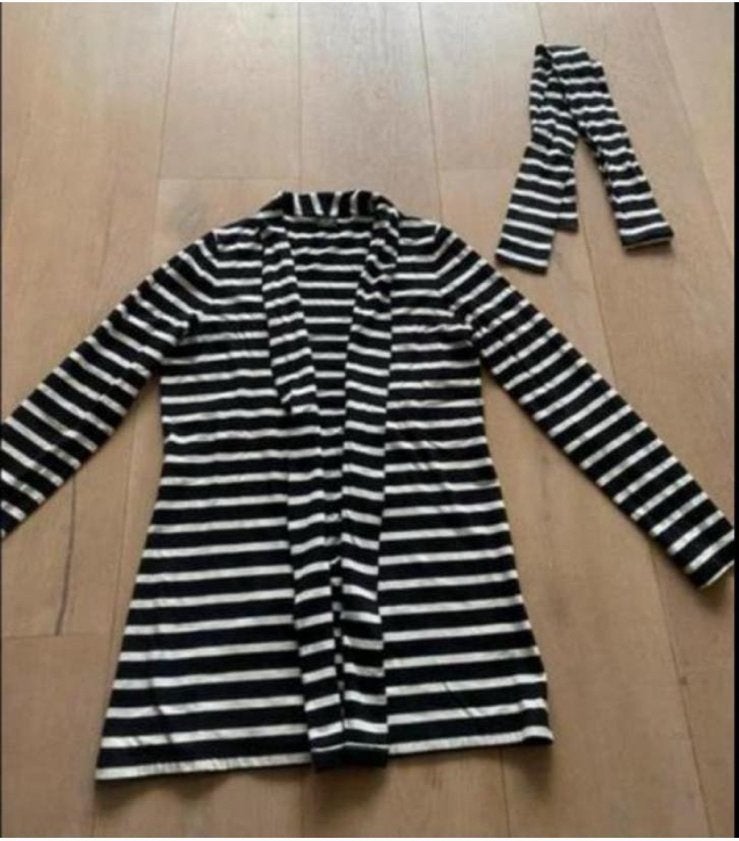 Pauw vest met sjaal M nieuwstaat, Kleding | Dames, Ophalen of Verzenden, Zo goed als nieuw, Maat 38/40 (M), Zwart