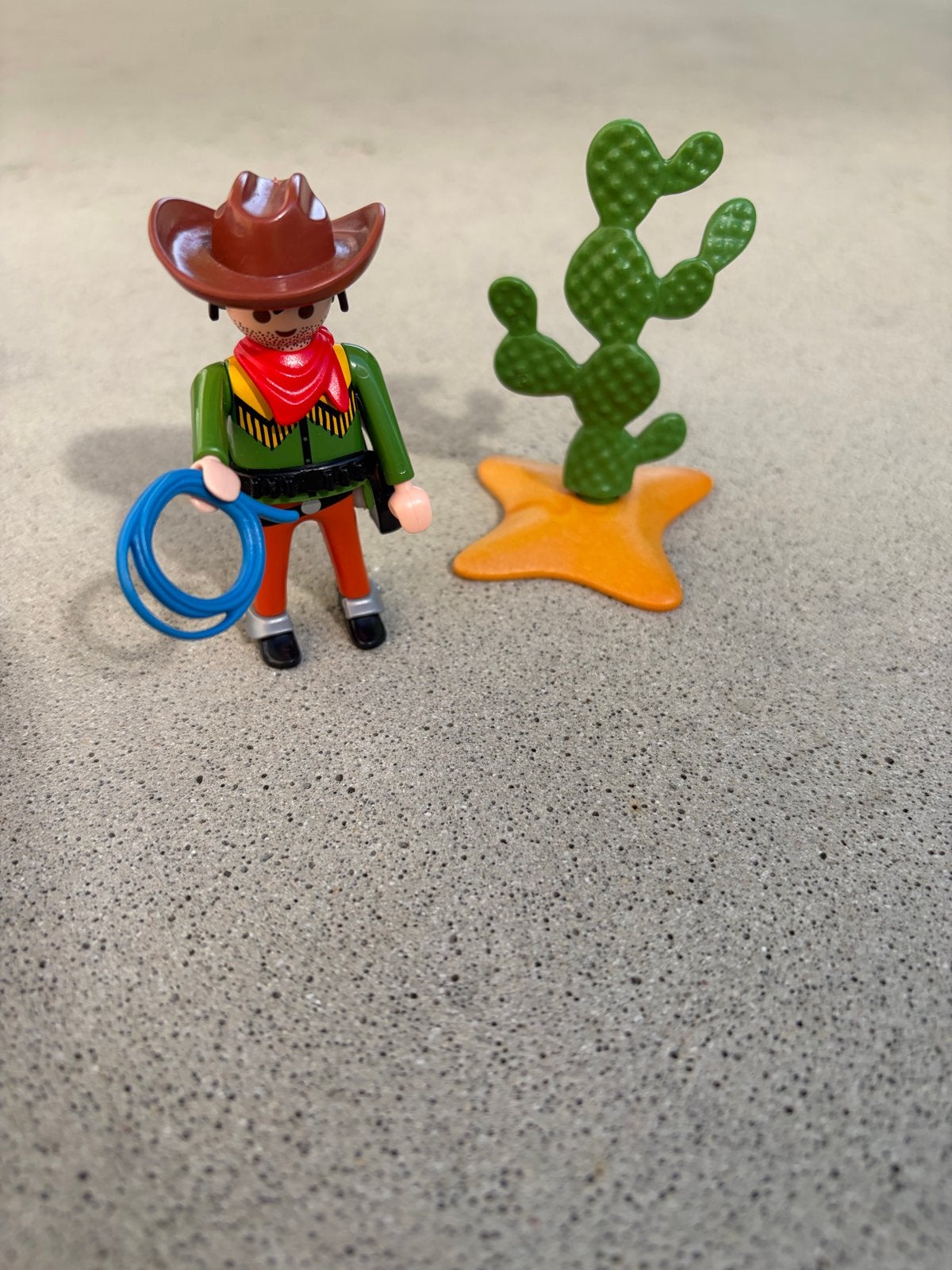 Playmobil Cowboy met lasso en cactus, Ophalen of Verzenden, Zo goed als nieuw, Jongen of Meisje