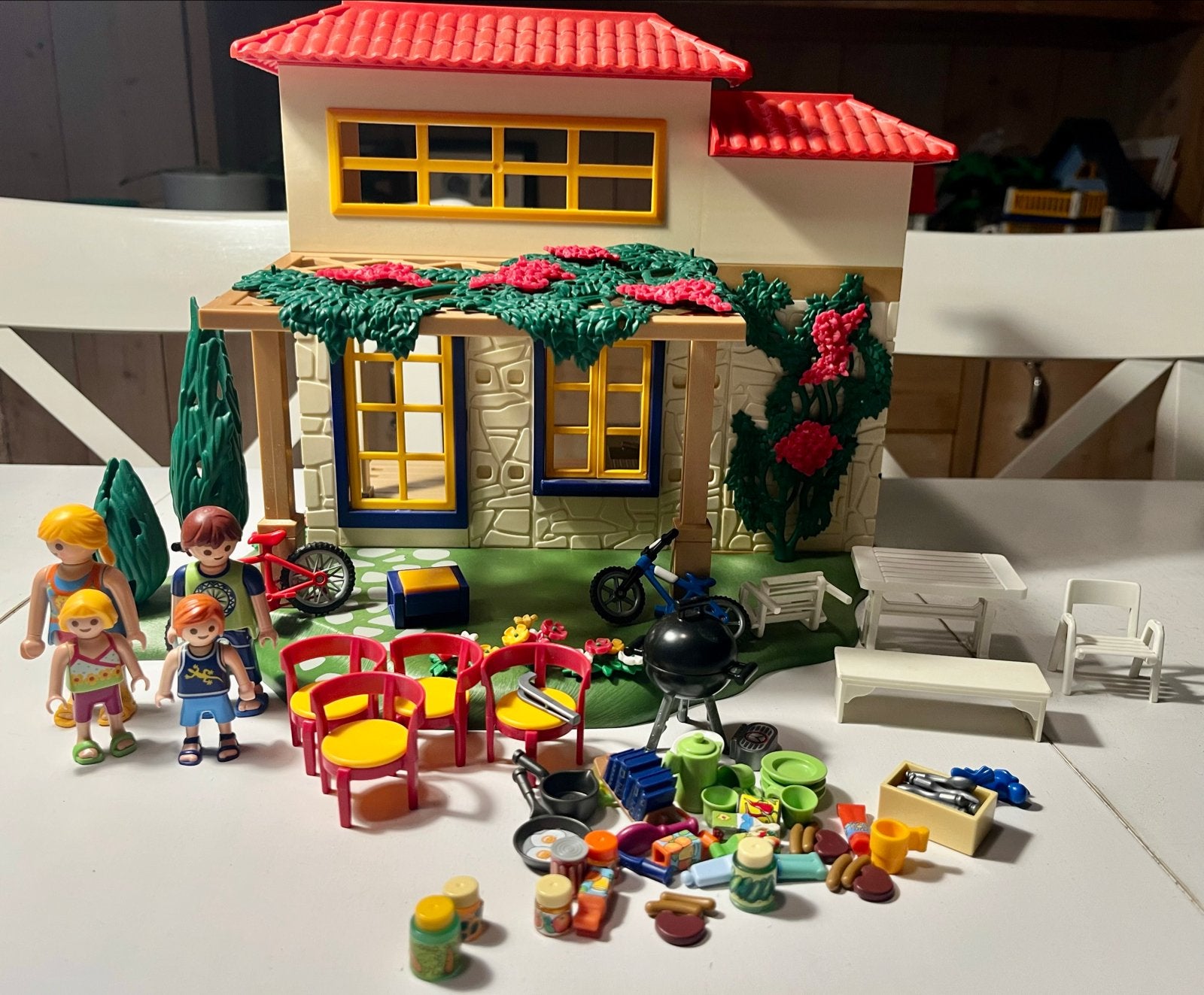 Playmobil Vakantiehuis met Familie en Accessoires, Kinderen en Baby's, Speelgoed | Playmobil, Gebruikt, Gebouw, Complete set, Family fun