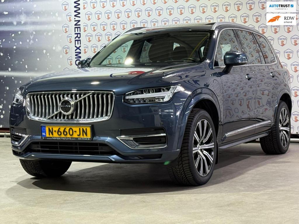 Volvo XC90 2.0 T8 Recharge AWD Inscription Exclusive |Pano|H, Auto's, 12 maanden, Gebruikt, 4 cilinders, Blauw
