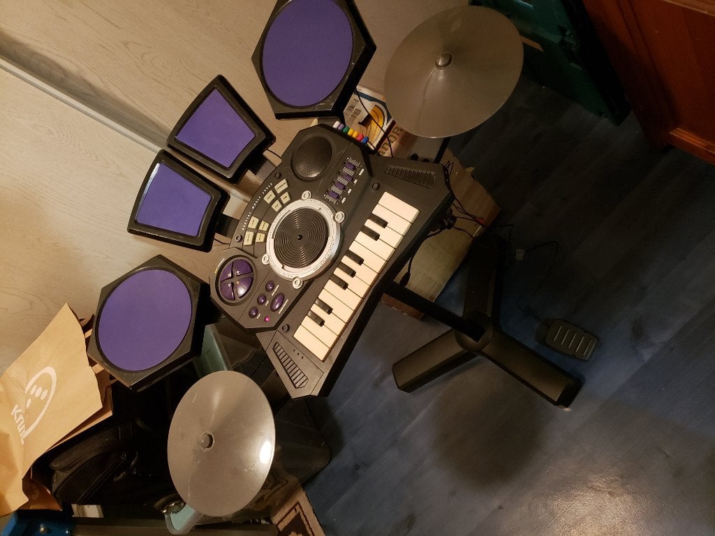 Foto 4 van Digitale drumstel en keyboard set voor kinderen
