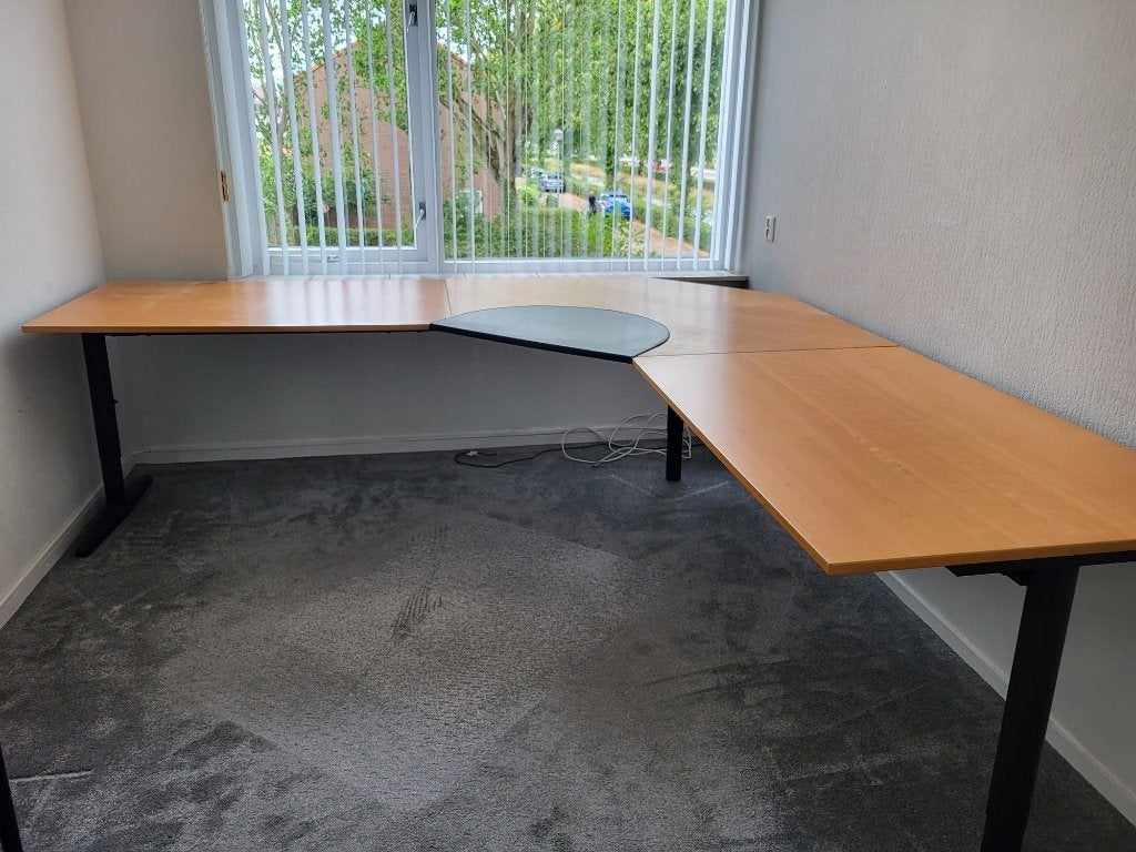 Bureau, Ophalen, In hoogte verstelbaar, Gebruikt, Hoekbureau