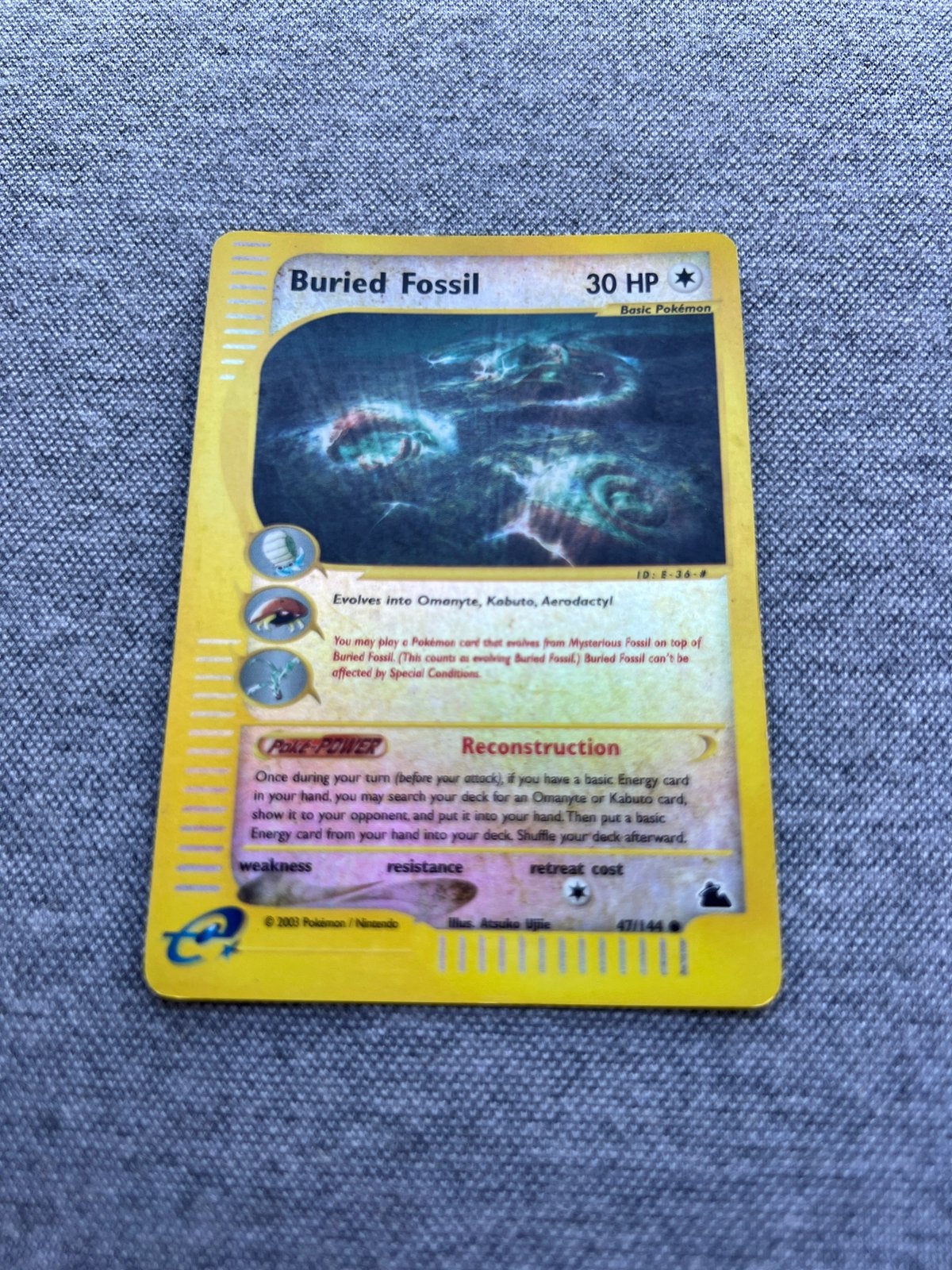 Pokémon kaart - Buried Fossil 47/144 Reverse Holo, Ophalen of Verzenden, Zo goed als nieuw