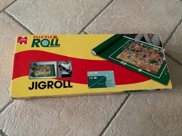 Jumbo puzzle & roll jigroll bevat alleen de kokers zonder, Ophalen of Verzenden, 500 t/m 1500 stukjes, Gebruikt