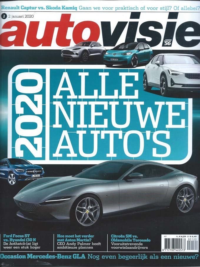 Autovisie 1 2020 : Citroen SM - Ford Focus ST - Mercedes GLA, Boeken, Ophalen of Verzenden, Gelezen, Algemeen