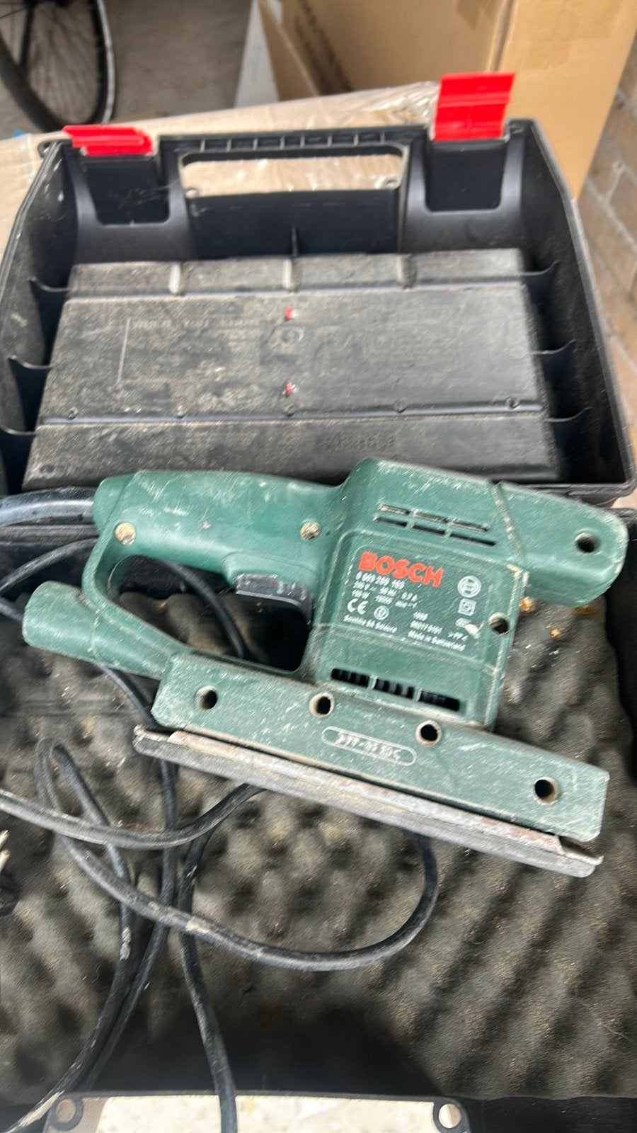 Bosch PSS 230 Vlakschuurmachine met koffer, Ophalen, Gebruikt, Minder dan 600 watt, Vlakschuurmachine