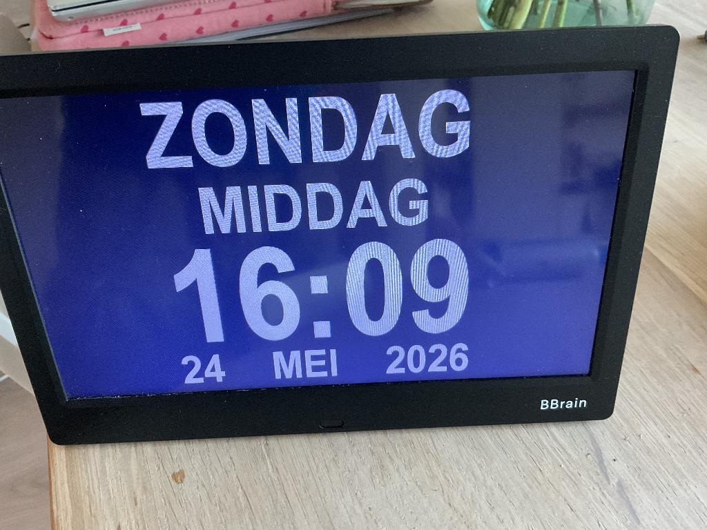 Te koop: Dementie klok van merk Bbrain, Ophalen of Verzenden, Zo goed als nieuw