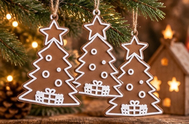 Gingerbread kerstboomhangers kerstboom, Diversen, Ophalen of Verzenden, Nieuw