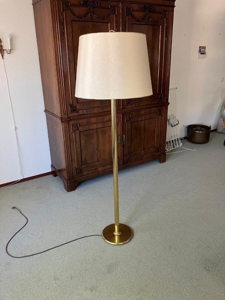Vintage antieke sta lamp met lampenkap, Ophalen