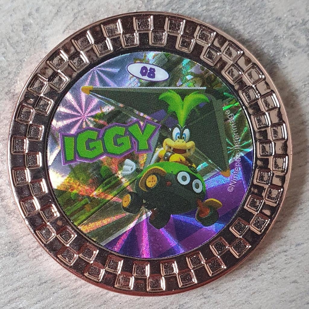 Mario Kart Koins Iggy nummer 08 (2018 spaaractie), Ophalen of Verzenden, Zo goed als nieuw