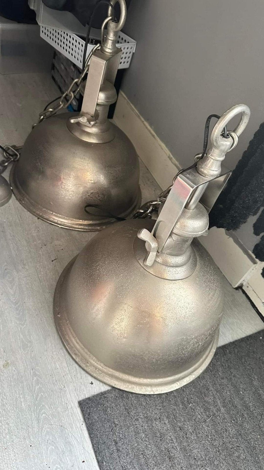 Klassieke Industriële Hanglampen, Huis en Inrichting, Ophalen, Metaal