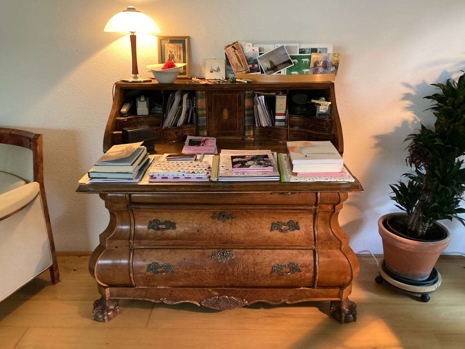 Secretaire, semi antiek, Huis en Inrichting, Ophalen, Gebruikt, Antiek