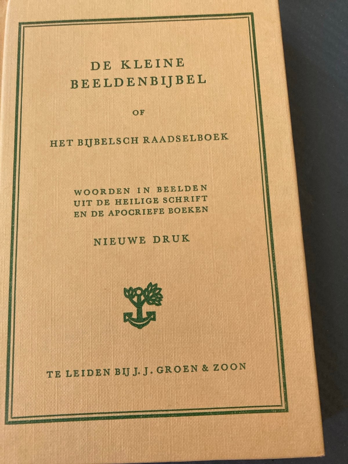 De Kleine Beeldenbijbel - Het Bijbelsch Raadselboek, Ophalen of Verzenden