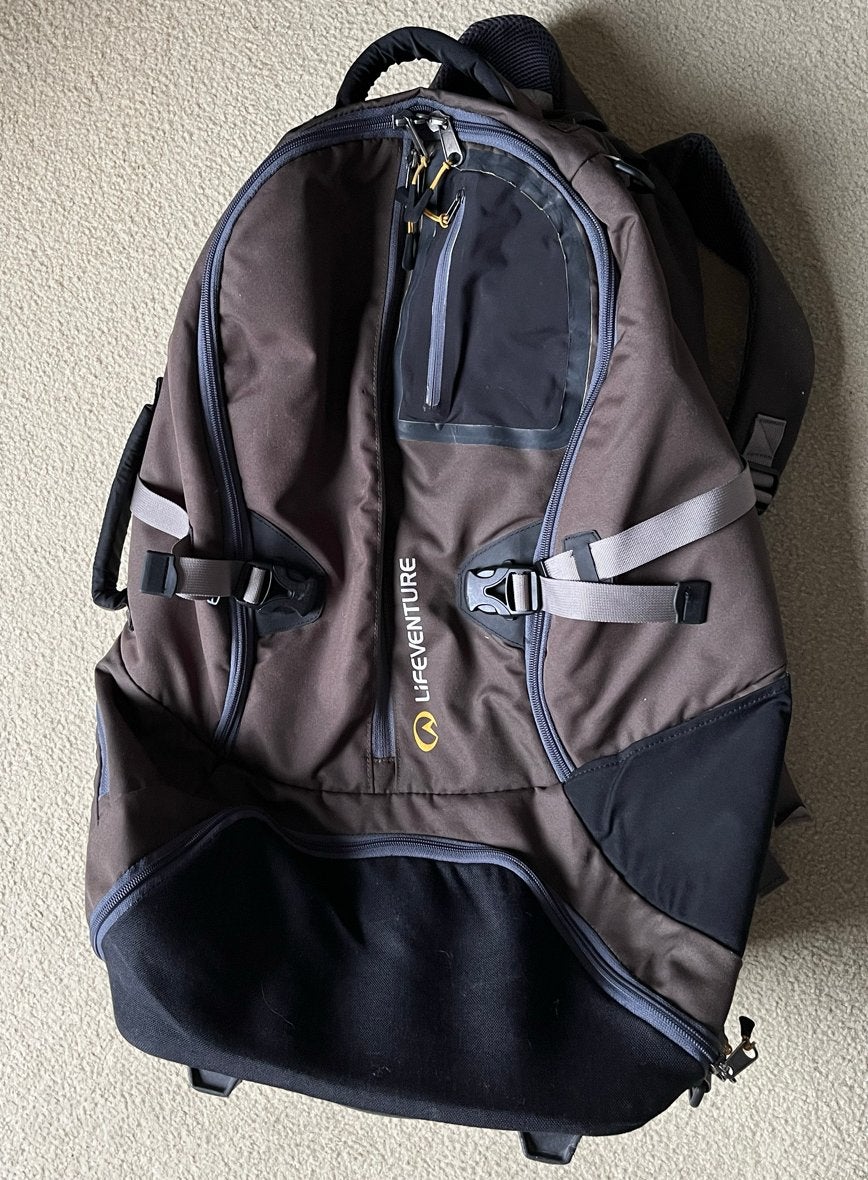 Lifeventure Reisrugzak met wielen - Bruin, Ophalen, 30 cm of meer, Gebruikt, Bruin