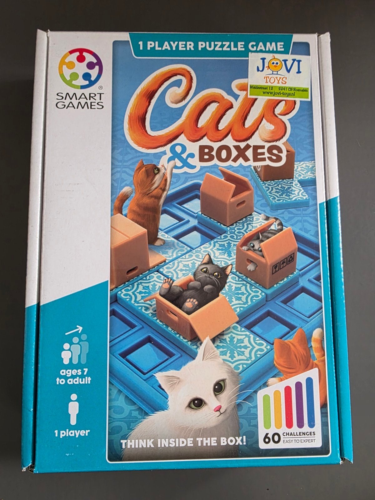 Smart Games Cats & Boxes, Een of twee spelers, Ophalen of Verzenden, Zo goed als nieuw, Smart Games