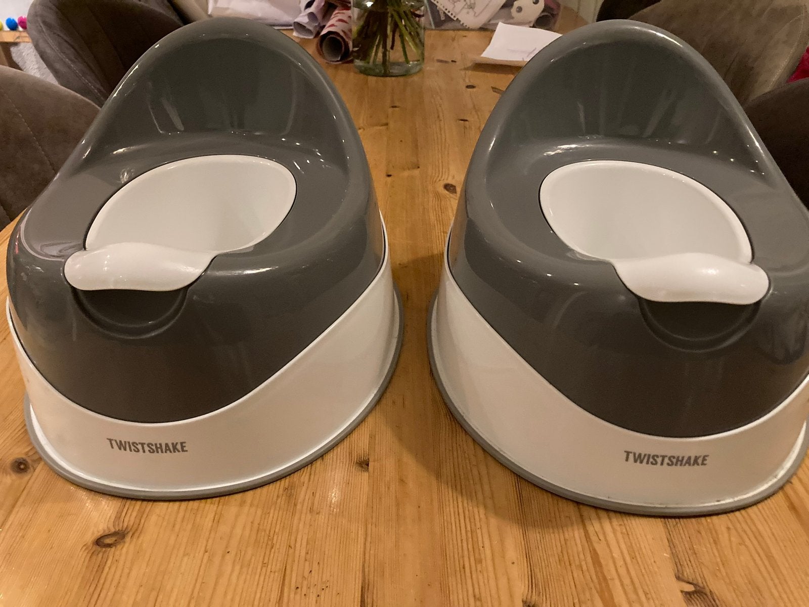 2x TwistShake potje potty in pastel grijs, Ophalen