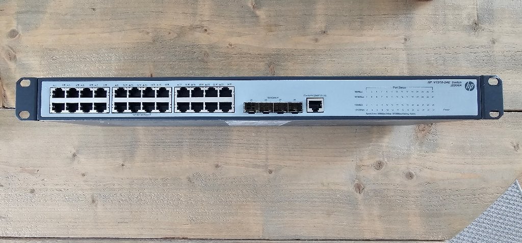HP V1910-24G Switch (JE006A) - 24-Port Gigabit + 4x SFP, Ophalen of Verzenden, Zo goed als nieuw