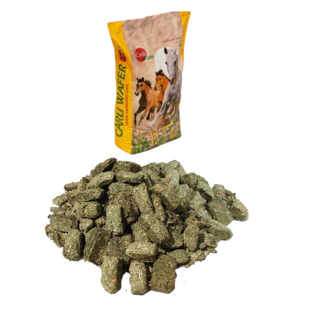 Carli wafer Geperste blokken Luzerne/grassoorten paardenvoer, Dieren en Toebehoren, Dierenvoeding, Ophalen of Verzenden, Vee