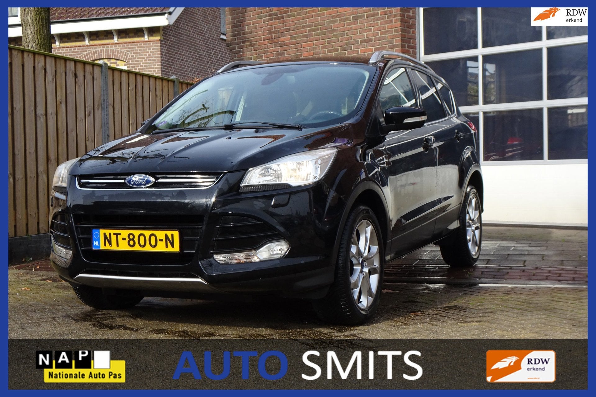 Ford Kuga 1.6 Titanium Plus, Auto's, Voorwielaandrijving, 15 km/l, Gebruikt, Zwart
