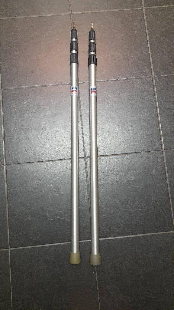 2 Telescopische tarp palen, Ophalen, Zo goed als nieuw, Tot en met 3