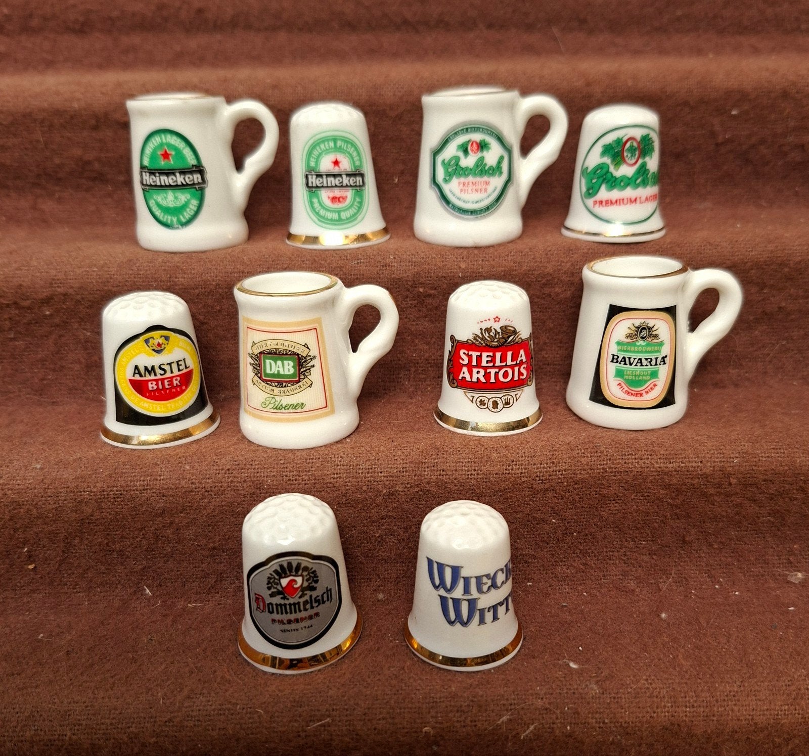 biermerken vingerhoedjes miniatuur pulletjes, Ophalen of Verzenden, Zo goed als nieuw, Overige merken