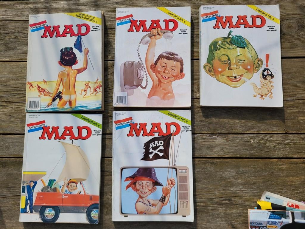 MAD omnibus nummers 2, 5, 6, 8, 9 - Complete set, Ophalen of Verzenden, Gelezen, Overige typen