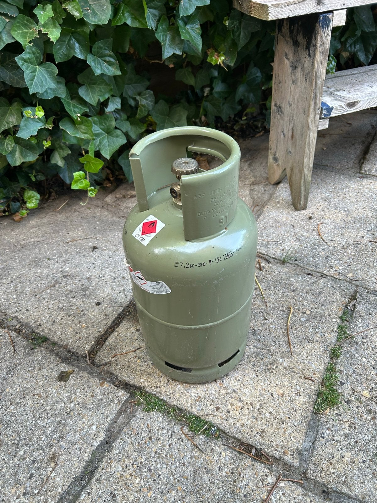 Stalen gasfles 7,2 kg - Zelf vullen, Ophalen, Gebruikt
