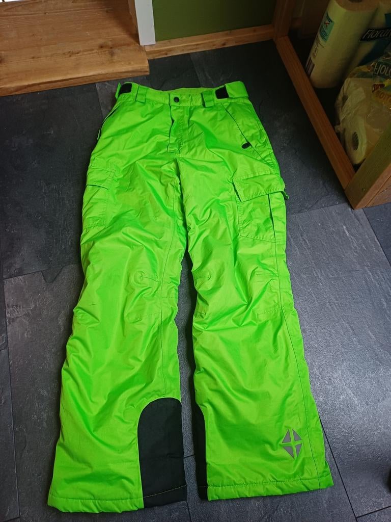 Crivit Sports Skibroek Maat 146/152 Neon Groen, Broek, Gebruikt, Jongen of Meisje, Crivit Sports