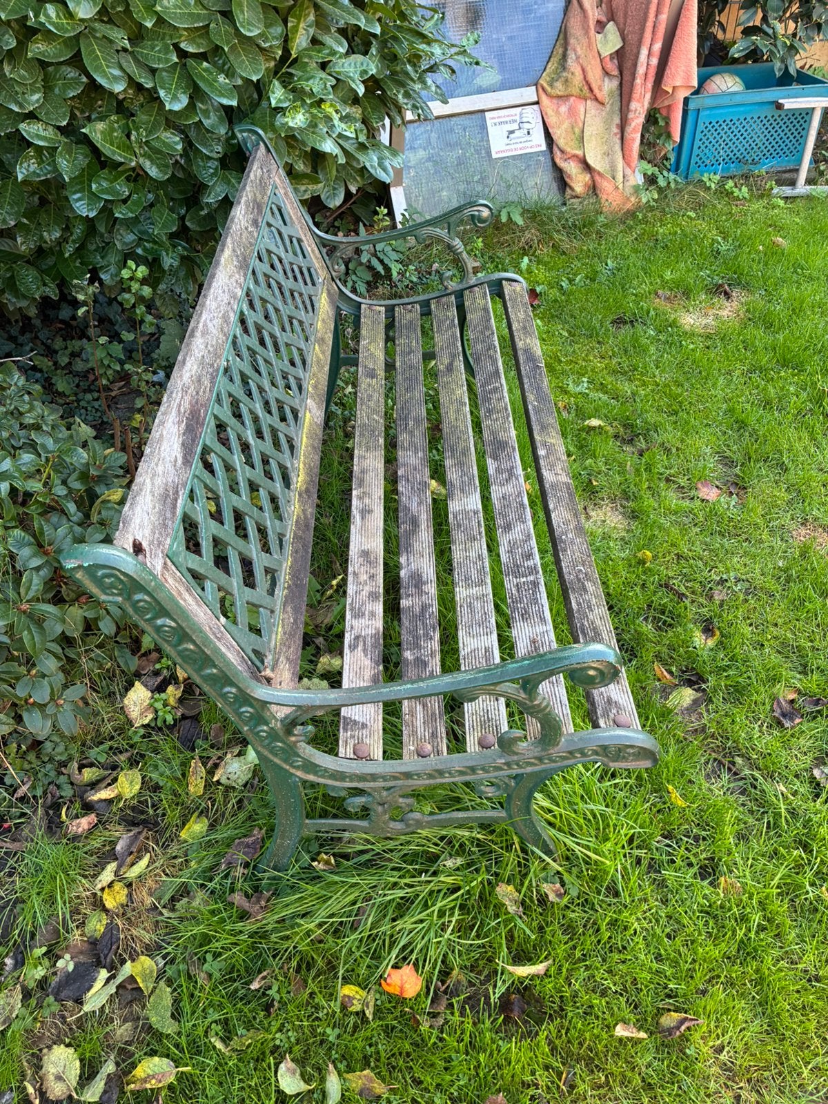 Tuinbank opknapper, Ophalen, Gebruikt, Hout