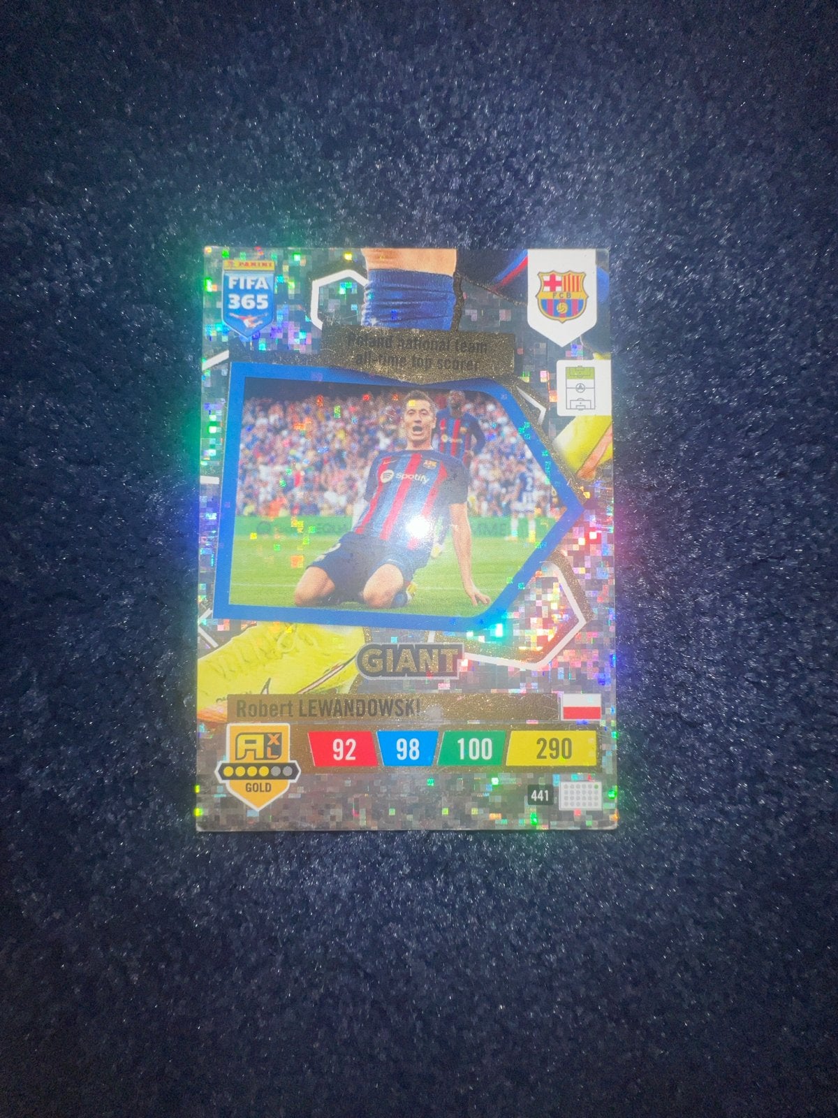 FIFA 365 Adrenalyn XL Robert Lewandowski Giant kaart, Verzamelen, Ophalen of Verzenden, Zo goed als nieuw, Buitenlandse clubs