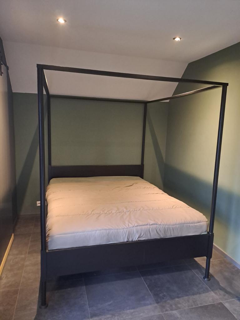Hemelbed 160x200, Huis en Inrichting, Slaapkamer | Stapelbedden en Hoogslapers, Ophalen, Gebruikt, Tweepersoons, 200 cm