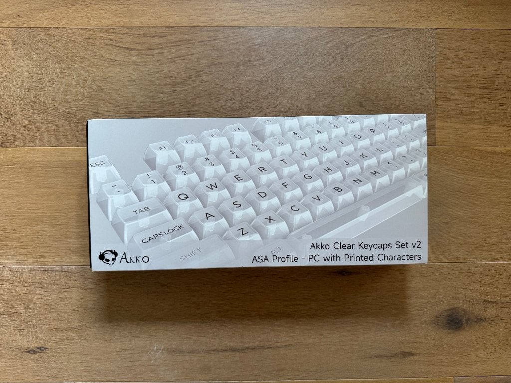 Akko ASA Clear Keycap Set (ANSI), Ophalen of Verzenden, Overige indelingen, Zo goed als nieuw, Akko